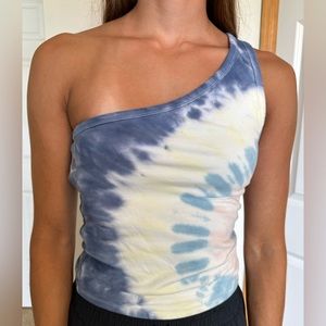 One shoulder crop top, the die, tank top, American eagle